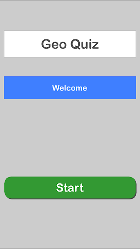 Android application Geo Quiz screenshort