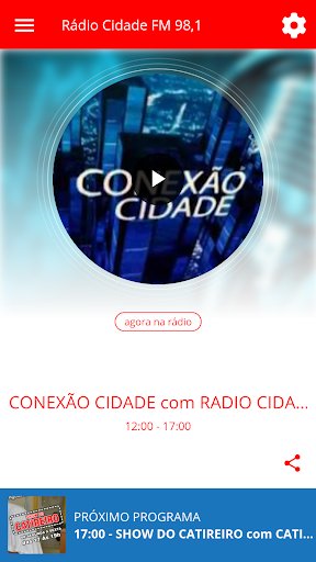 Android application Rádio Cidade FM 98,1 screenshort