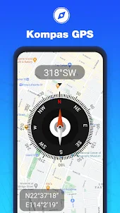 Navigasi GPS Peta - kompas
