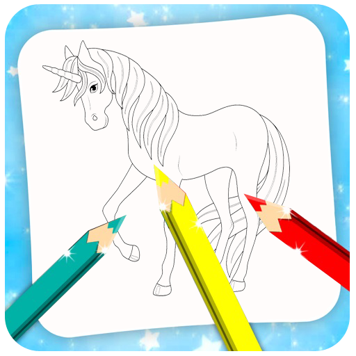 Coloring Book Unicorn logo