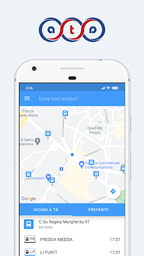 Android application ATP Sassari screenshort