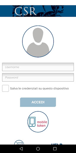 Android application CSR - Cassa di Sovvenzioni e R screenshort