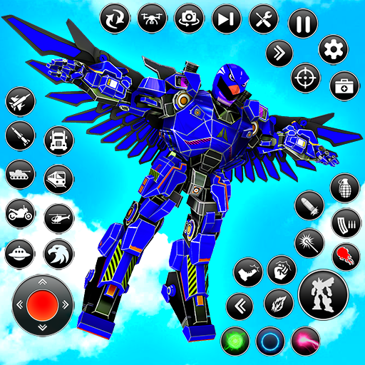 Flying Hawk Robot Car Games  Icon