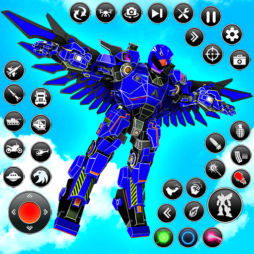 Flying Hawk Robot Car Games logo