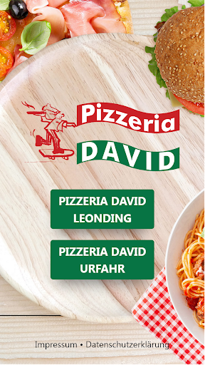 Android application Pizzeria David screenshort