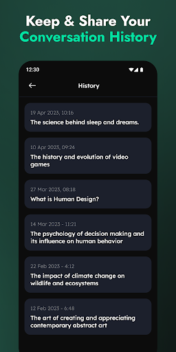 Screenshot of AI ChatBot Assistant