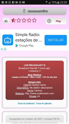 Radio app Novo Somのおすすめ画像1
