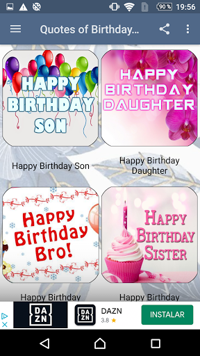 TEXT TO SEND ON BIRTHDAYS Screen 2
