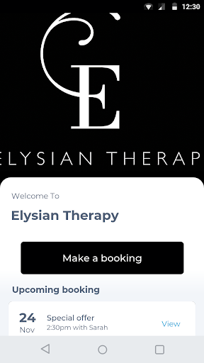 Android application Elysian Therapy screenshort