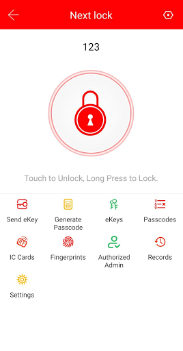 Android application Next lock screenshort