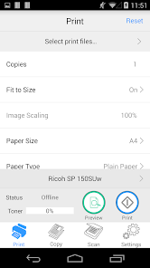 Captura de Pantalla 1 Ricoh Printer android