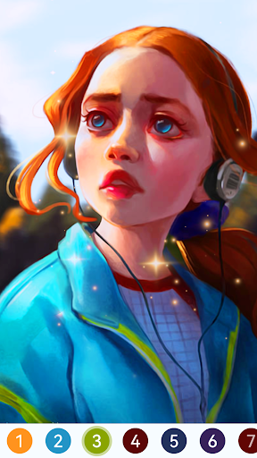 Android application Stranger Thing Paint by Number screenshort