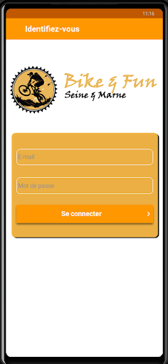 Android application Bike&Fun screenshort
