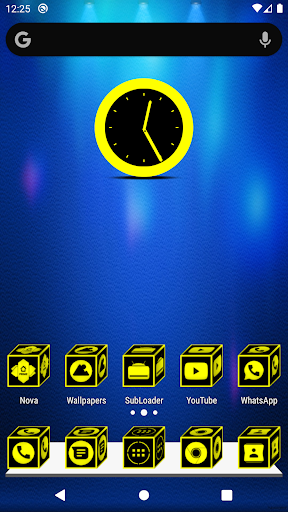 Android application 3D Flat Yellow Icon Pack screenshort