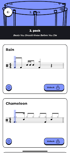 Android application Drum Book Trainer screenshort