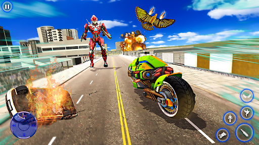 Pigeon Robot Bike Transform 3D Screen 2