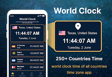 World Clock – World time clock 1.0.4 APK + Mod (Unlimited money) untuk android
