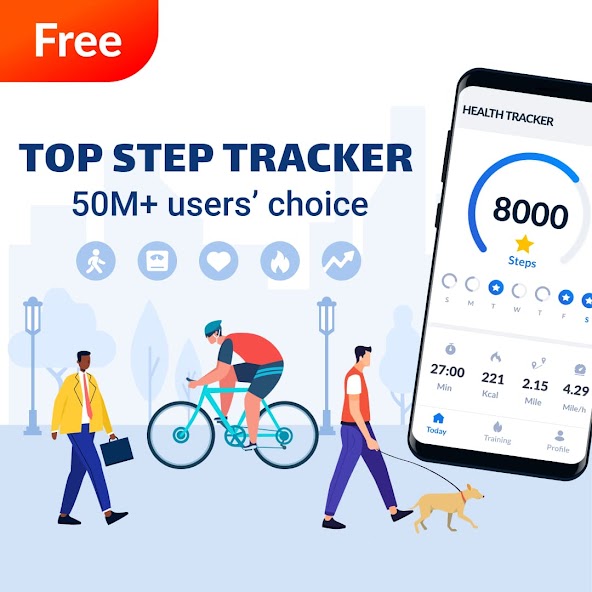 Step Tracker - Pedometer 1.4.5 APK + Mod (Unlocked / Premium) for Android