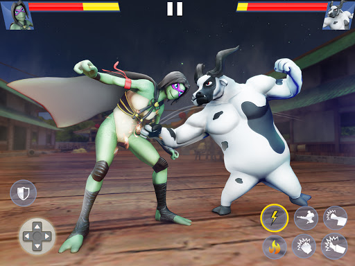 Juegos de lucha de animales de Kung Fu: luchador de karate salvaje