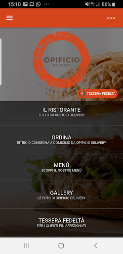 Opificio Delivery Screen 2
