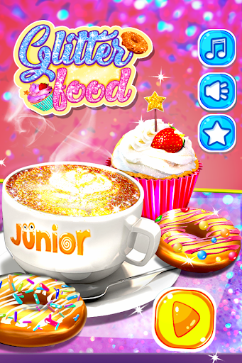 Android application Glitter Food - Kids Cafe screenshort