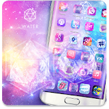 Starry Bling Shining Water Pink Theme icon