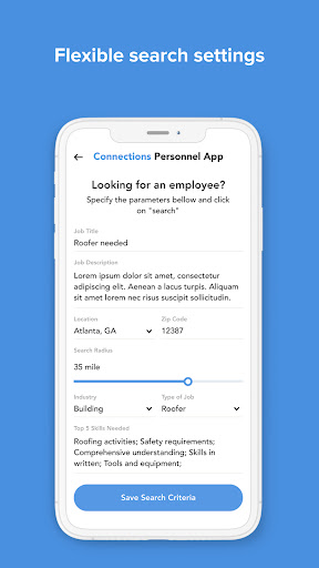 Connections Personnel App Screen 3