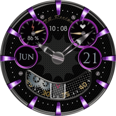 SilverWheel Watch Face Wear OS Screen 3