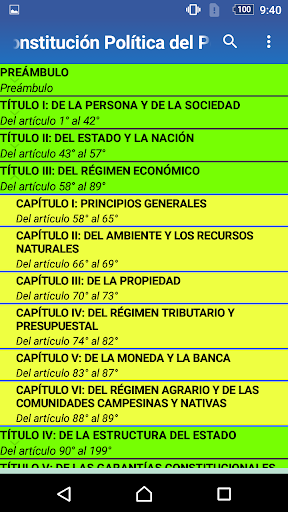 Compendio Perú Constitución, C Screen 2