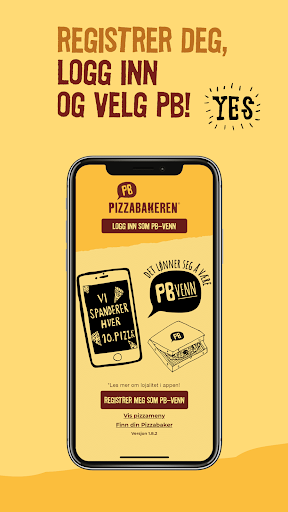 Android application Pizzabakeren Norge screenshort