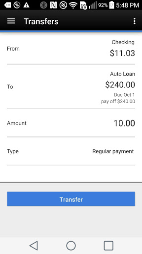 ESL Mobile Banking Screen 3