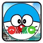 Cover Image of Download call From Funny Blue Cat - Fakecall and wallpaper 1.0 APK