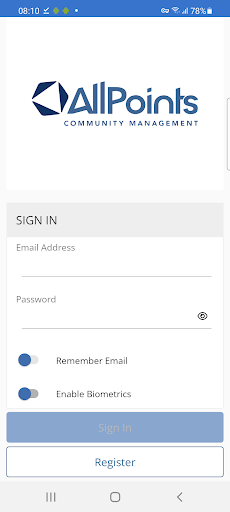 Android application AllPoints screenshort