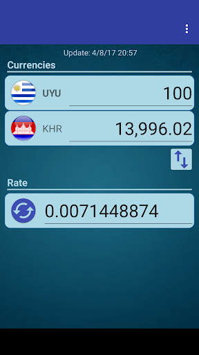 Android application UYU Peso x Cambodian Riel screenshort