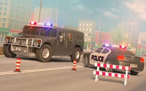 Polizei-Simulator-Auto fahren