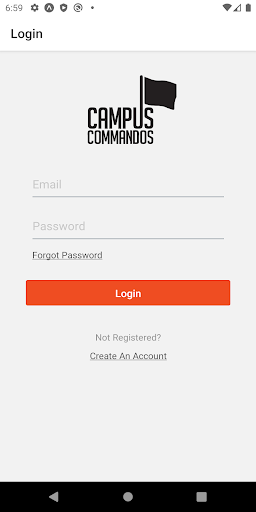 Campus Commandos App Screen 2