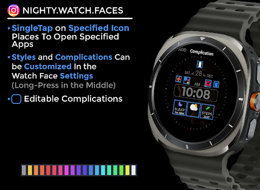 Night ver 58 - watch face screenshot 11