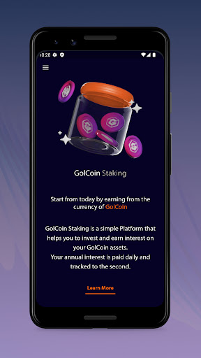 Android application GolStaking screenshort