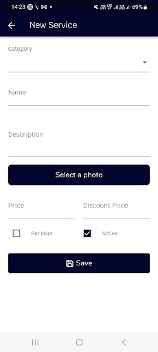 Mobile Business Vendor Screen 2