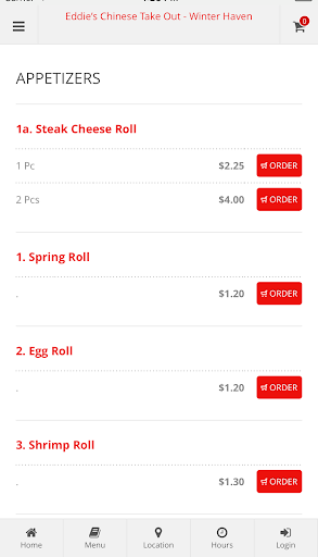 Eddies Chinese Take Out Screen 3