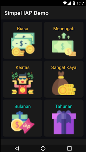 Simpel IAP Demo Screen 2