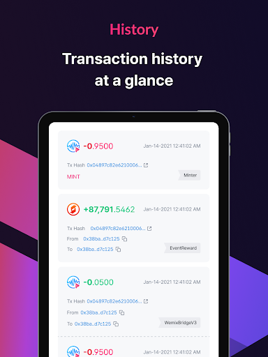 Screenshot of PLAY Wallet (WEMIX)