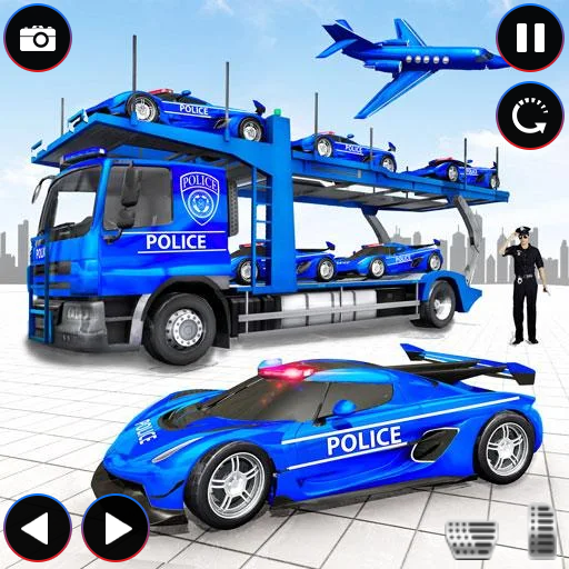 US Police Car Truck Simulator  Icon