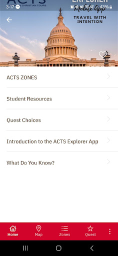 ACTS Explorer Screen 2