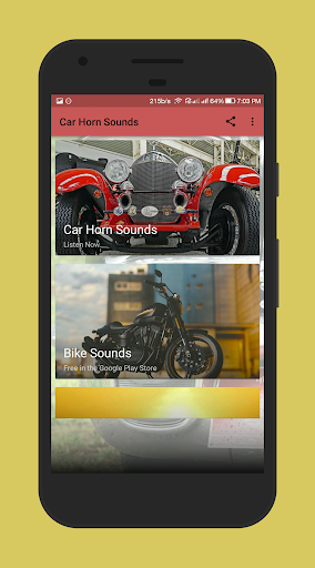 Android application Car Horn Sounds screenshort
