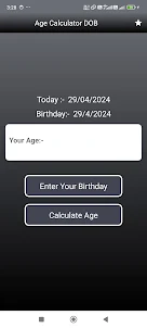 Age Calculator App - DOB