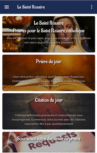Android application Le Saint Rosaire : Prières screenshort