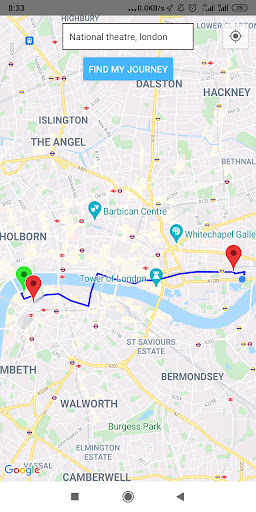 Android application London Red Cycles screenshort