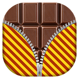 Chocolate Zipper Lock Screen icon