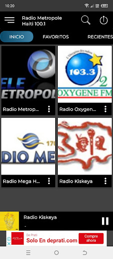 Radio Metropole Haiti 100.1 Screen 3
